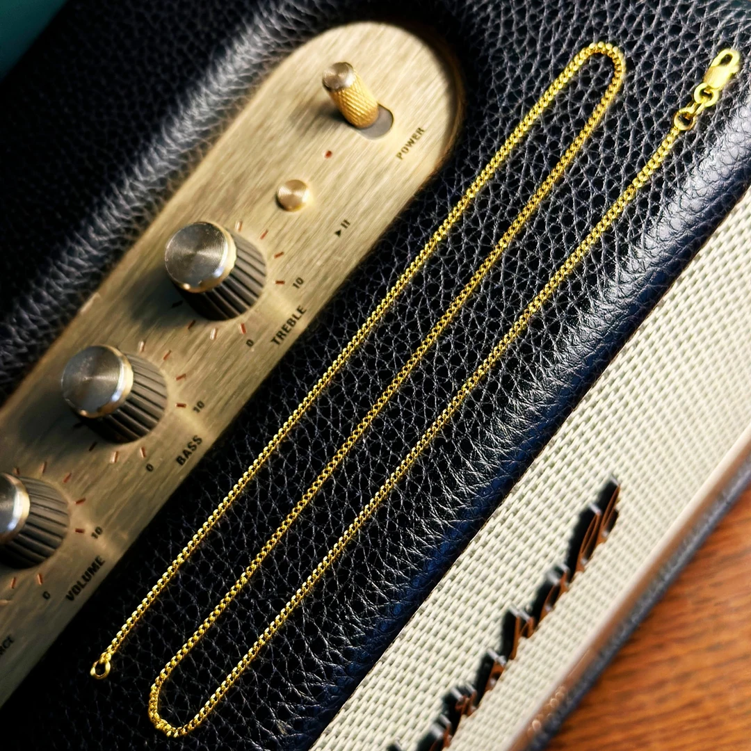 禧樘足金古巴项链5.33g左右