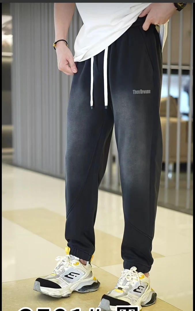 大码秋款渐变色小脚裤2501