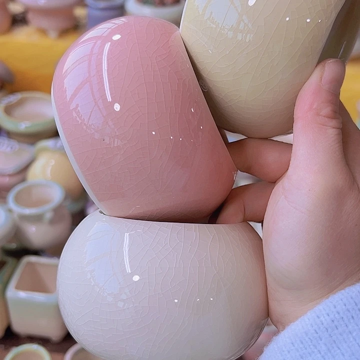 红陶陶瓷花盆当场满12包邮