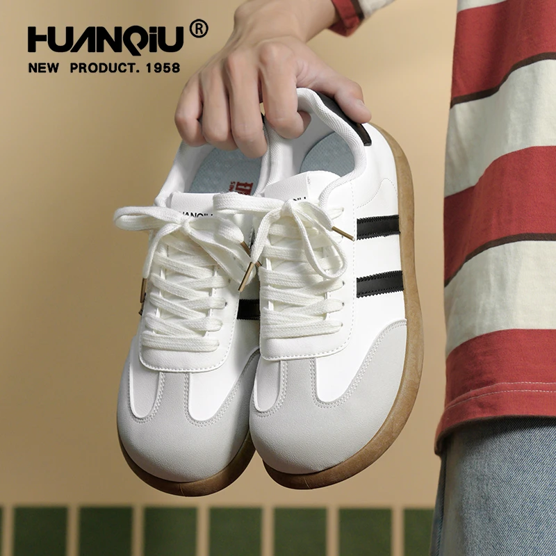 环球德训鞋男款2025新款秋季复古百搭平底运动休闲轻便低帮板鞋子