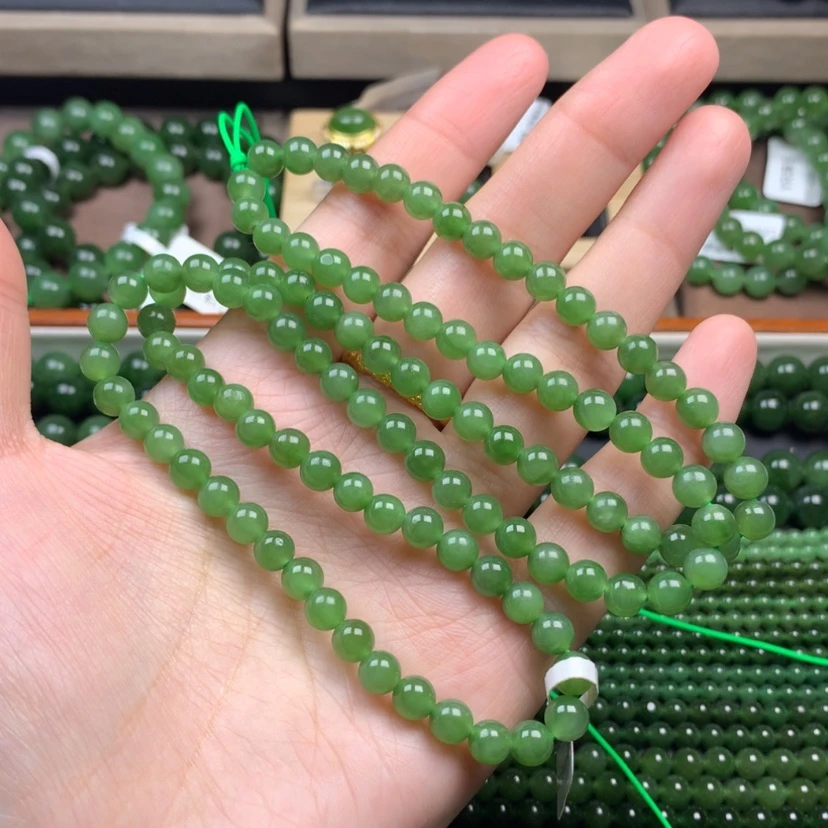 【闪购商品】和田玉（碧玉）颈饰未镶嵌6m m