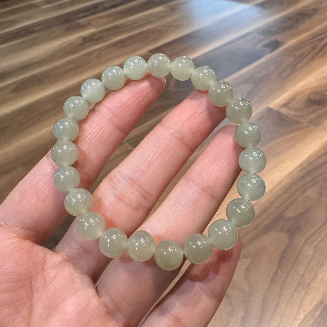 和田玉8mm晴水手串女款轻奢小众高级感 多样发其一