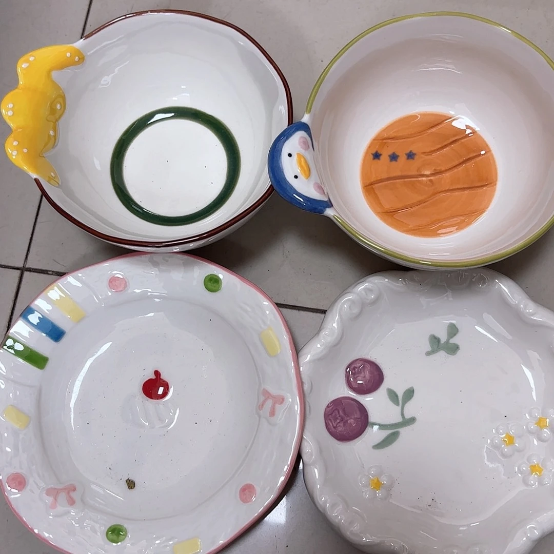 瓷片瑕疵特价陶瓷碗