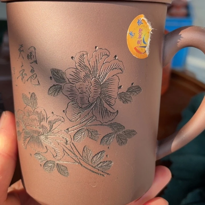 紫泥茶壶国色天香手工制作