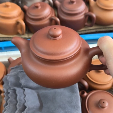 茶壶紫砂紫泥泥料520cc