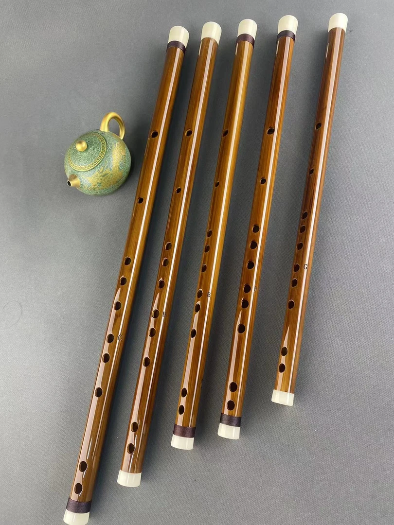 整料苦竹横笛初学者入门乐器适合学生成人演奏表演用