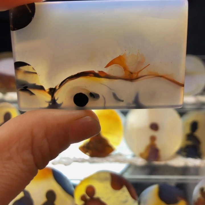 合金玛瑙/玉髓珠宝奇石132有瑕