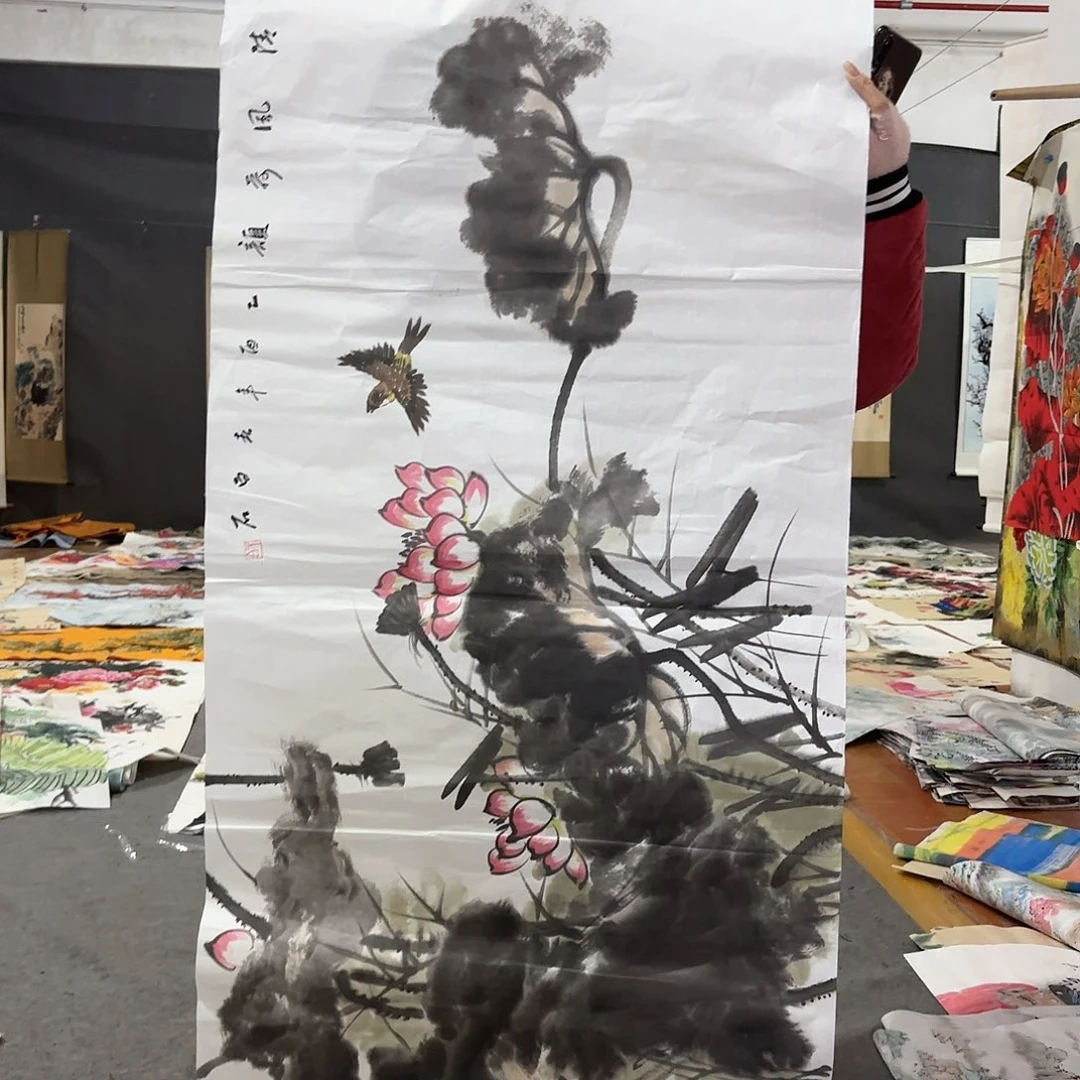 国画国画作品画心一张