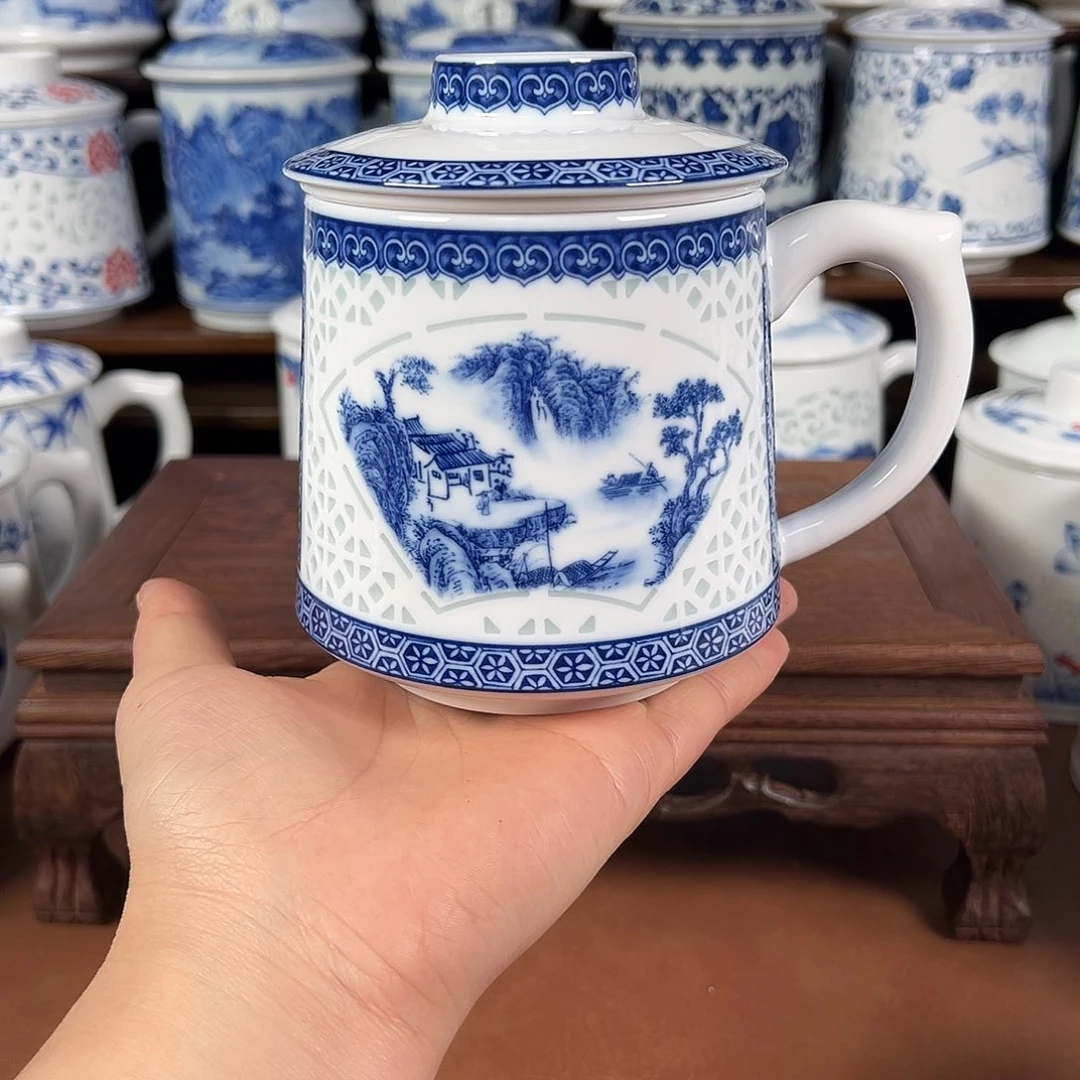 景德镇高温陶瓷办公杯家用