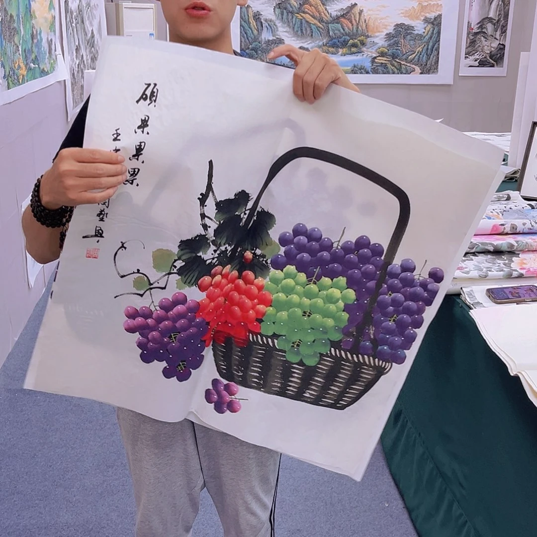 国画宣纸国画纯手绘作品