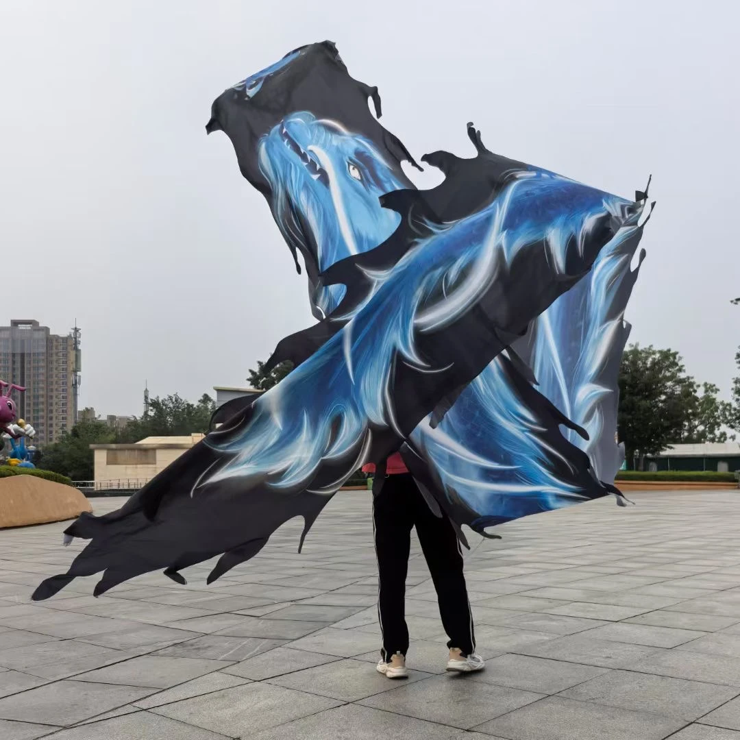 广场彩带中老年彩绸单人表演舞台舞龙道具