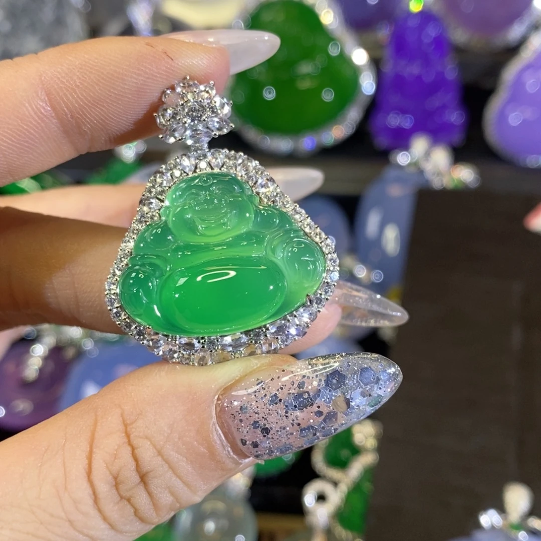 银S925镶嵌颈饰玛瑙/玉髓