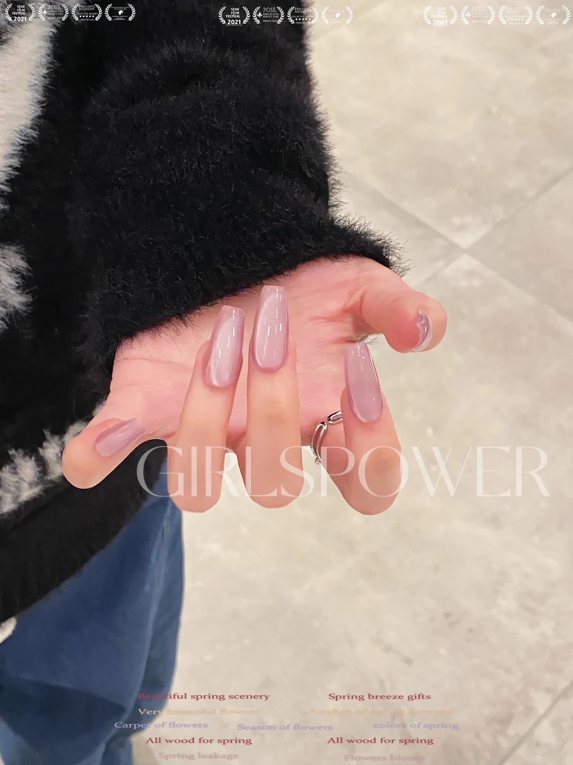 【葡萄】GIRLSPOWER设计师纯手工穿戴美甲
