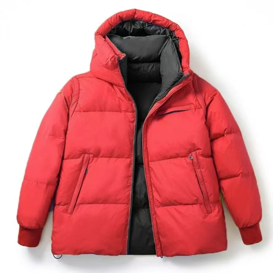 『小宇』xy-701冬季新版时尚情侣美式连帽保暖羽绒服面包服外套