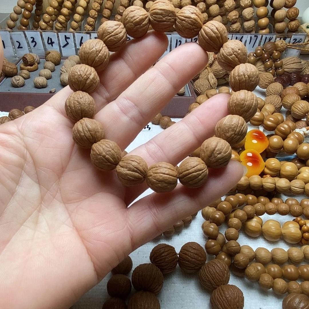 手串猴头核桃全品无暇原皮无修【金苹果】
