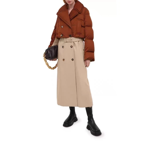 妃鱼/博柏利/天鹅绒/羽绒服/95新/M9/28