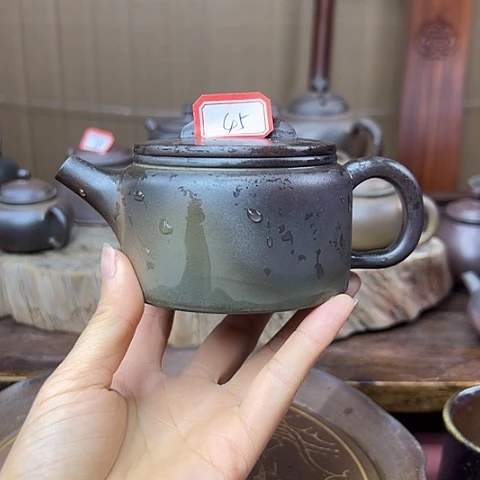 明***少戬谷龙窑坭兴陶柴烧壶45