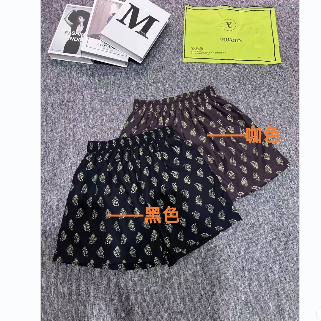 【高级感碎花】夏上新~松紧腰短裤高腰显瘦阔腿裤休闲裤