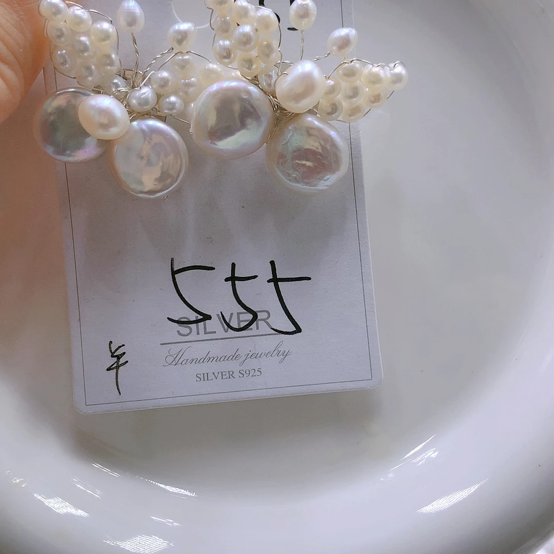 颈饰银S925镶嵌淡水珍珠