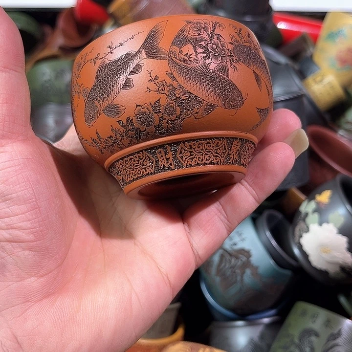 茶杯紫砂全手工紫砂主人杯