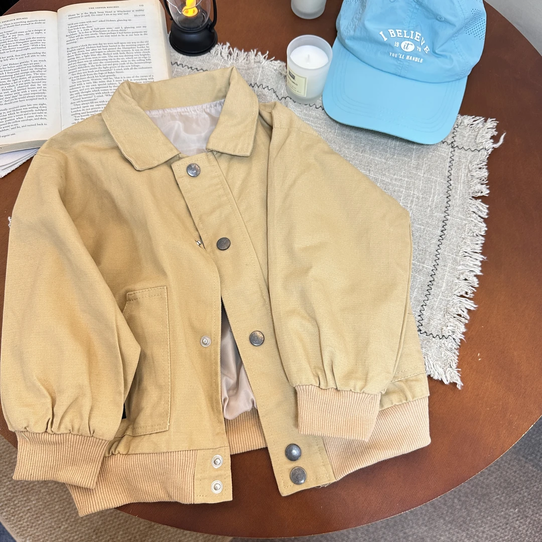 3092潮流休闲时尚百搭洋气春款男女童夹克外套