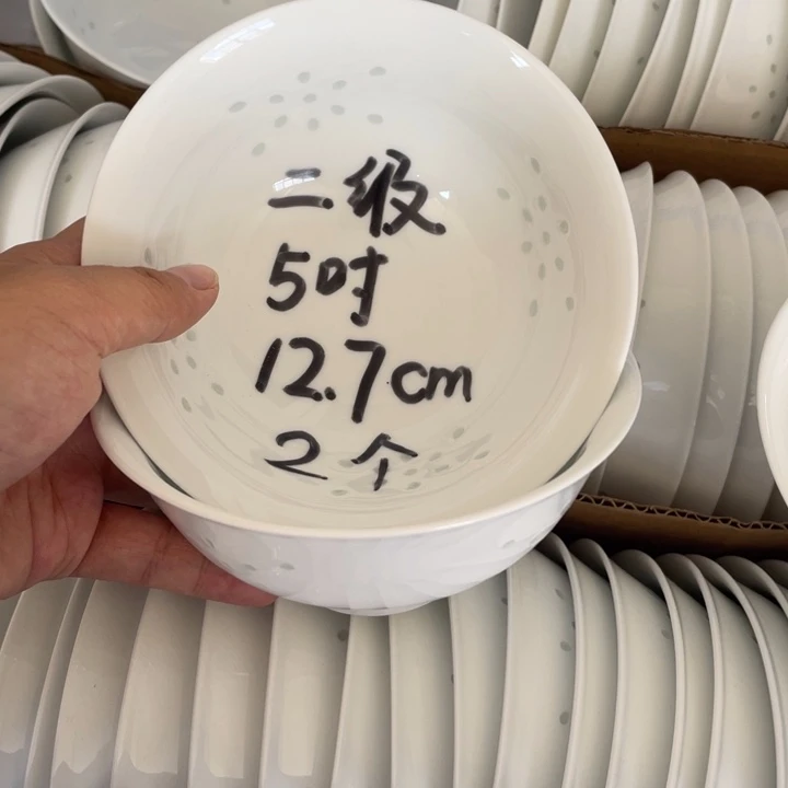 摆件正****%景德镇高温细白瓷餐具