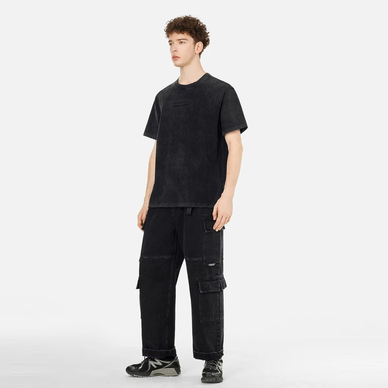 EVISU KURO 2025年春季新品男士商标标签T恤2ESGNM5TS5021XXCT
