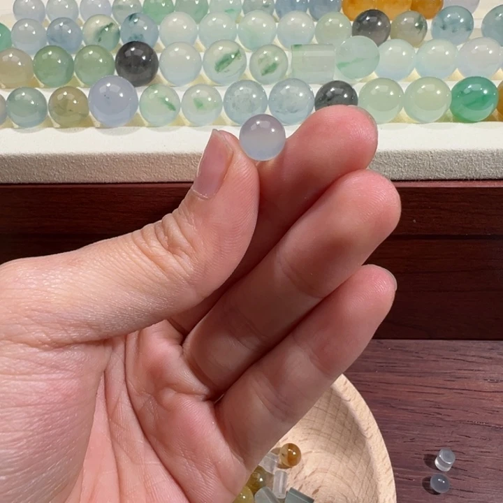 翡翠散珠天然缅甸翡翠A货8.2