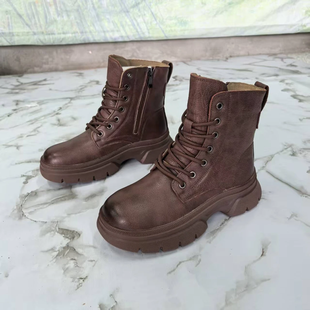 短筒保暖英伦风女款冬季加厚马丁靴