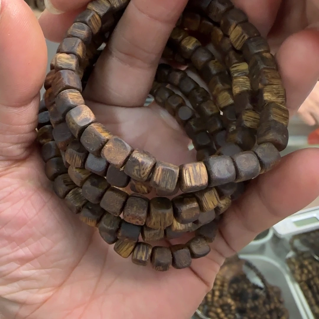 手串沉香多样性发1条乌身方珠高货07