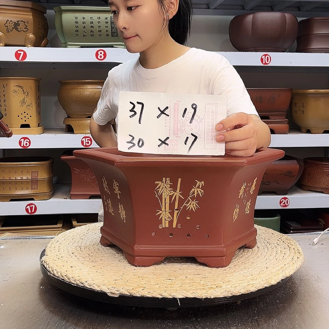 紫砂花盆紫砂花盆