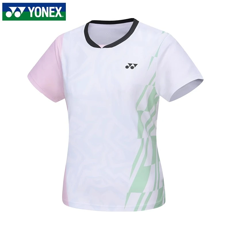 YONEX/尤尼克斯专业女款短袖T恤上衣210194BCR速干羽毛球服