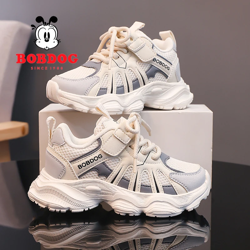 巴布豆女童运动鞋2025新款儿童早秋鞋女孩透气网鞋女宝秋季老爹鞋