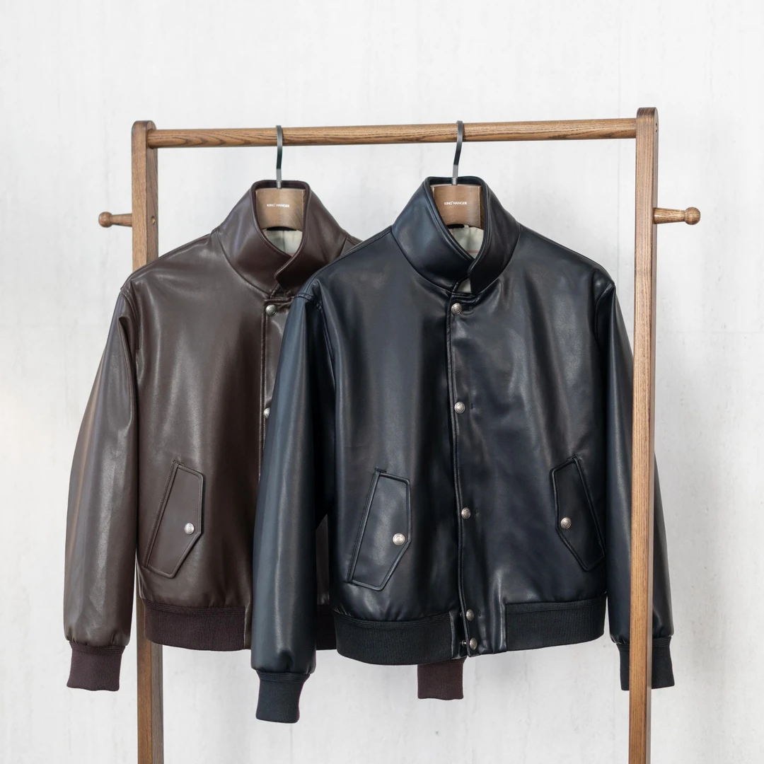 骐制2025春款春季男士L*P皮衣立领飞行员夹克短款简约时尚夹克