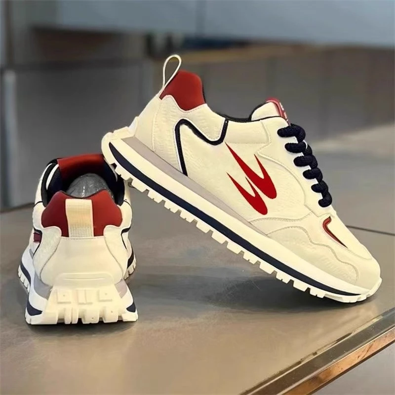 【香港QXWB&Shoes官方正品】2025秋冬小白运动鞋男士跑步防滑老爹鞋