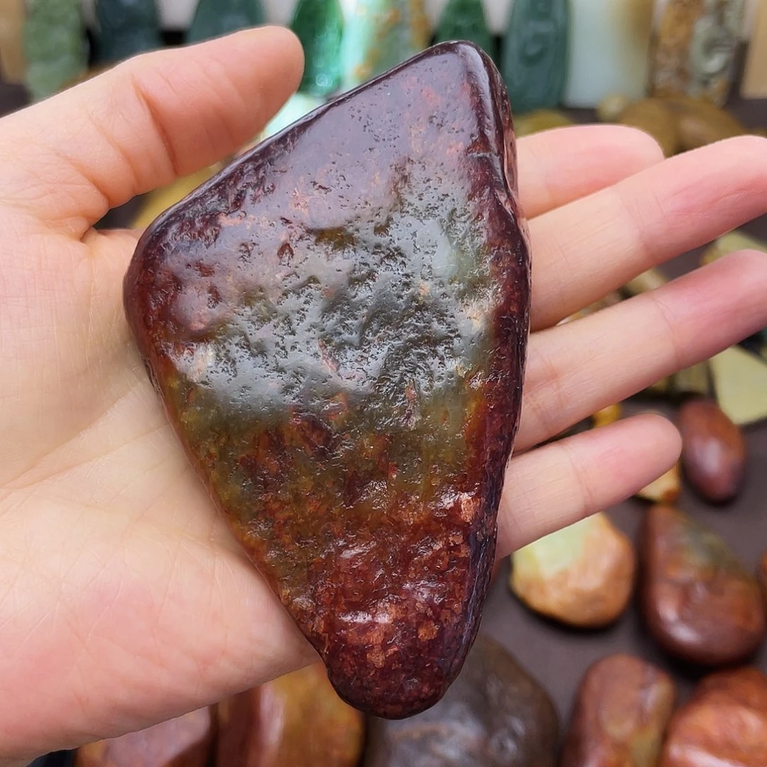 岫岩河磨玉（透闪石质玉）未镶嵌颈饰