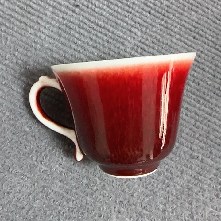 景德镇陶瓷红马坊杯