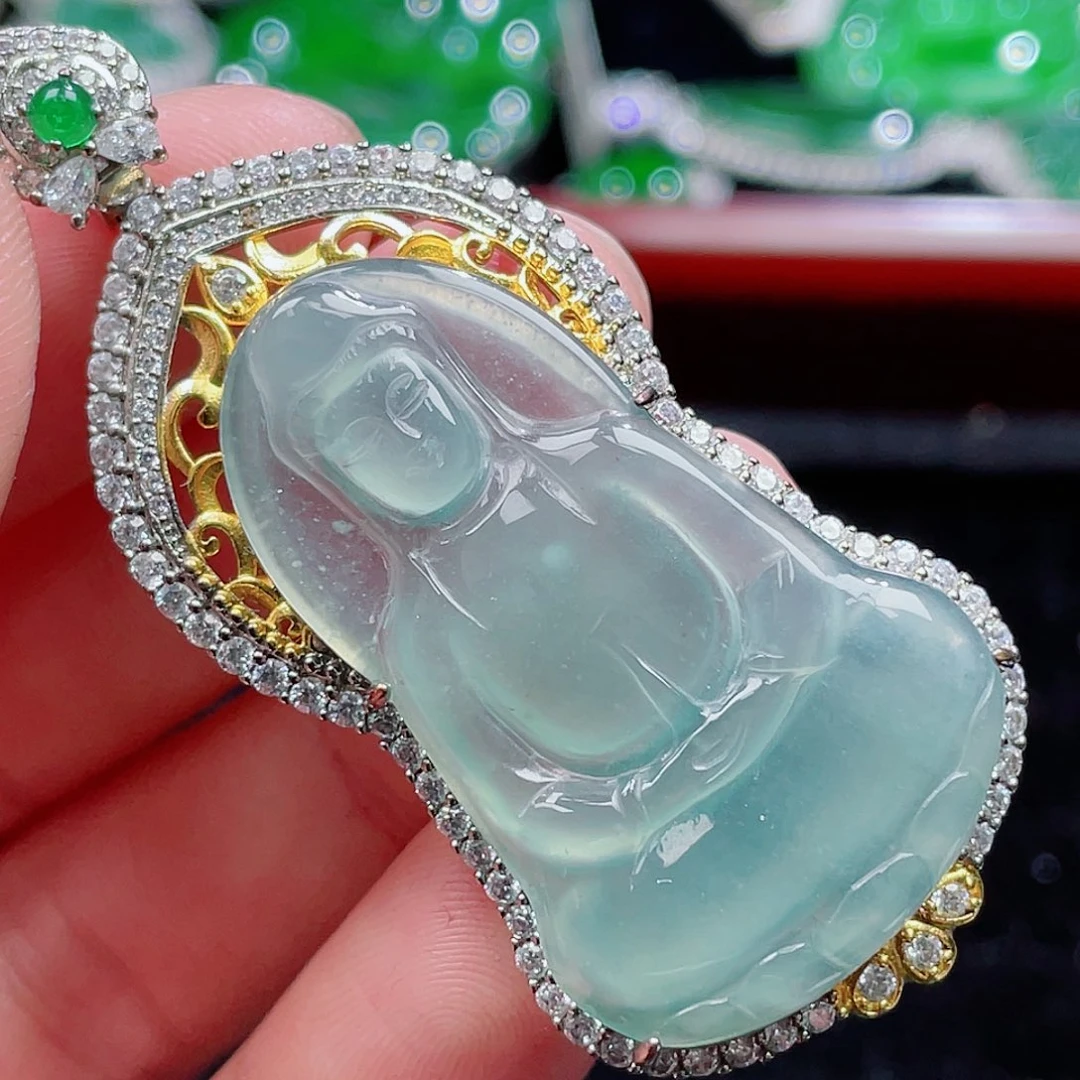 翡翠颈饰未镶嵌6，