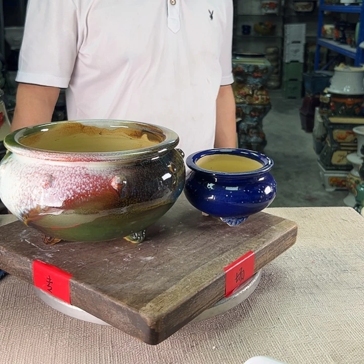 泳坤堂石湾盆陈*陶瓷