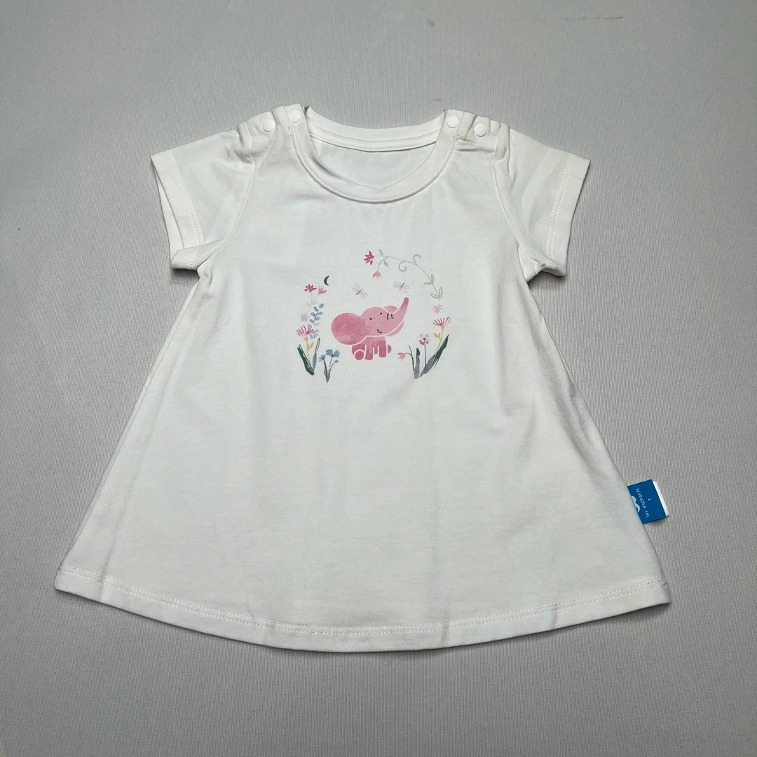 丽家婴童婴幼儿针织短袖上衣夏C1-1-084