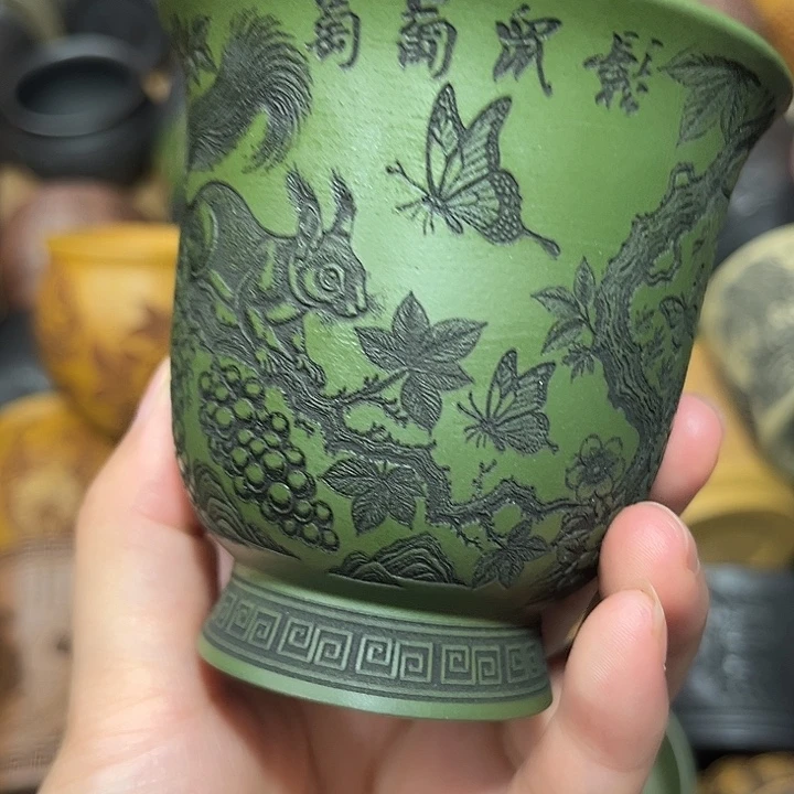 茶杯紫砂宜兴紫砂茶具正品