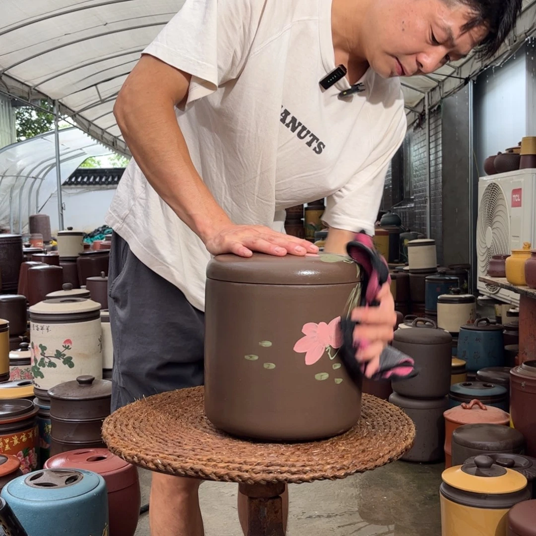紫砂茶叶罐8饼茶叶罐