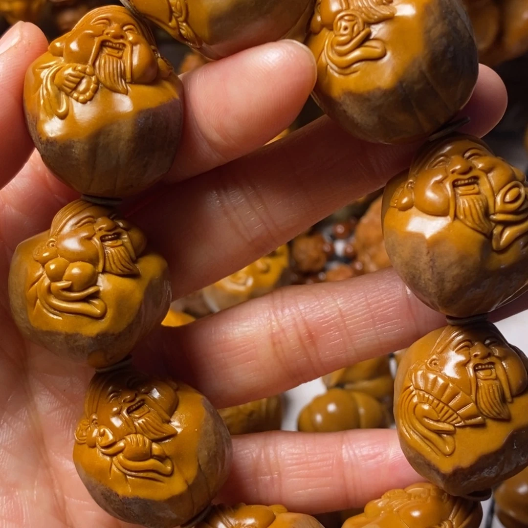 专***腿手串/手链橄榄核包衣大财神精品