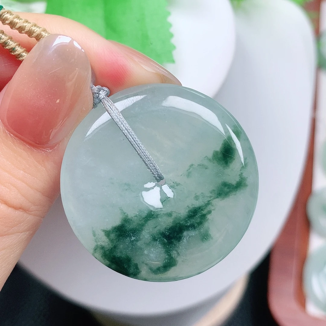 翡翠未镶嵌颈饰平安36-6