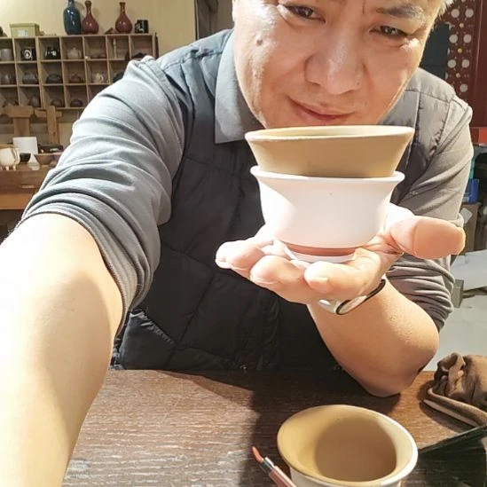 王***药天然老黑釉斗笠盏