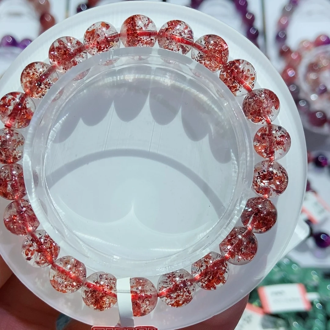 未镶嵌手链水晶金草莓8.5