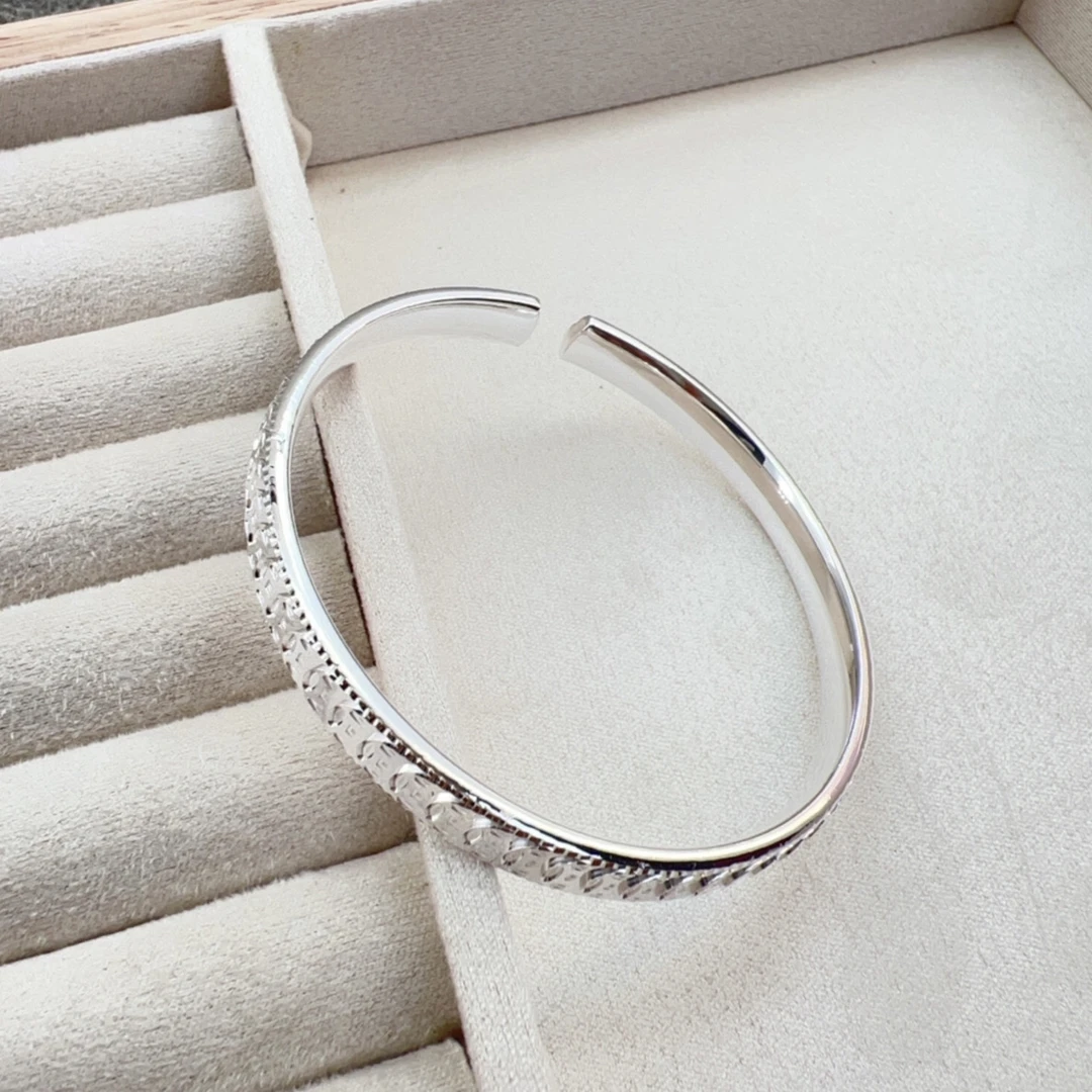 足银999钱多多开口百搭款手镯