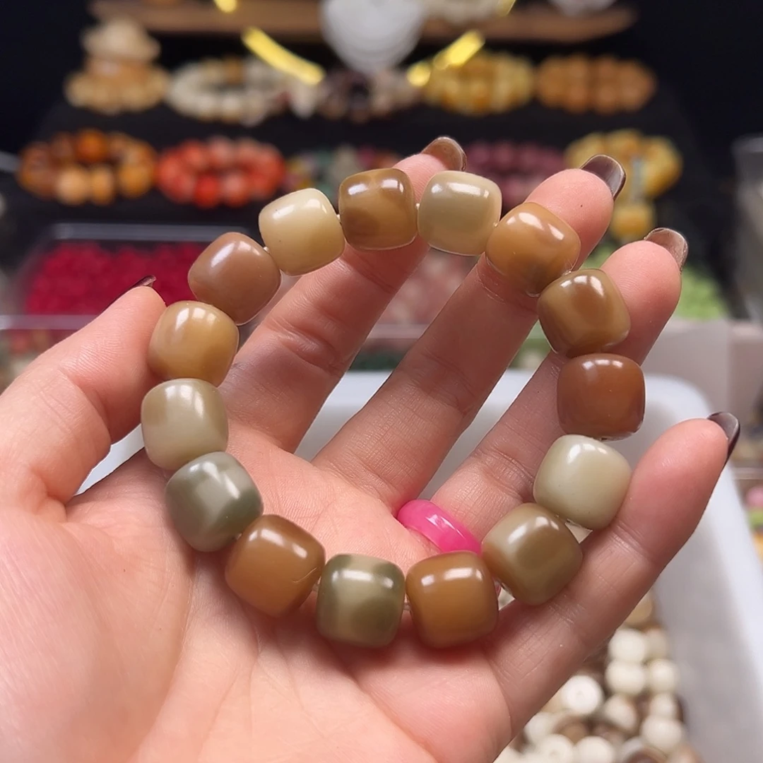 风***花手串菩提根/象牙果微瑕14串1条