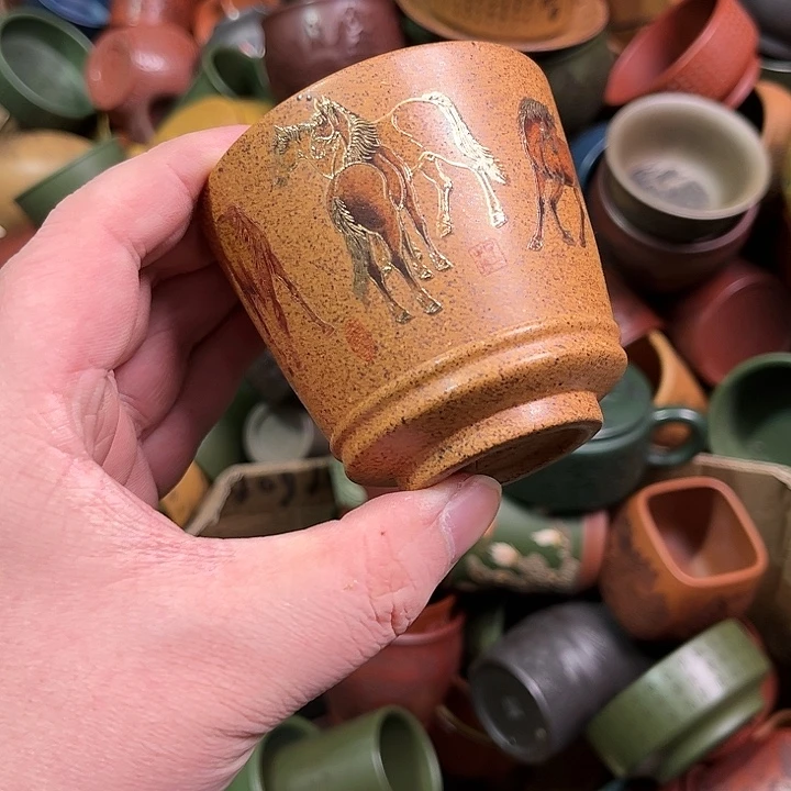 紫砂茶杯全手工紫砂主人杯