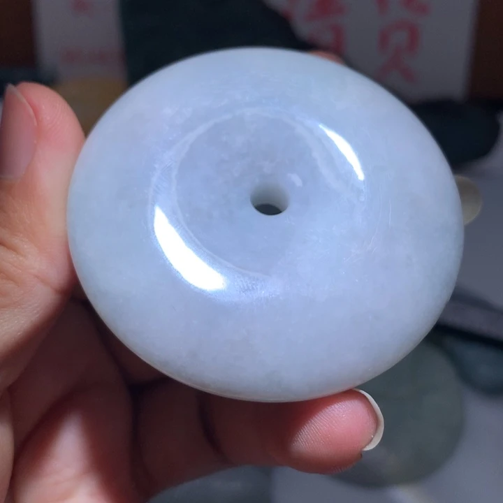 翡翠未镶嵌颈饰保真天然A货翡翠